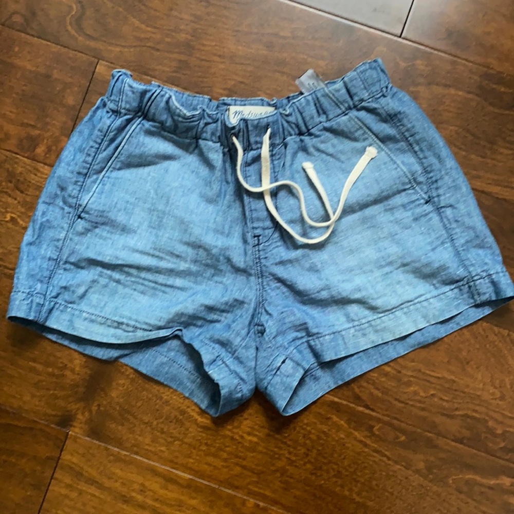MADEWELL chambray shorts.